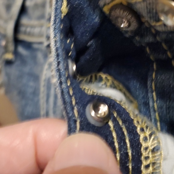 HARLEY DAVIDSON EMBELLISHED SIZE 12 WOMENS JEANS - Picture 8 of 9